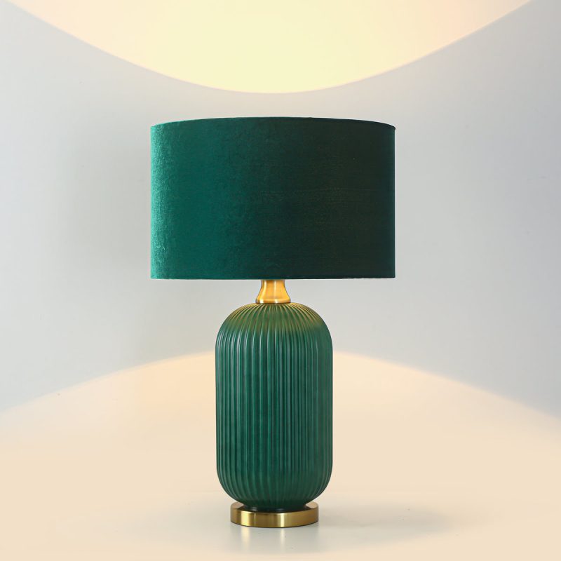 Lampă de masă verde 1xE27, design retro, Tamiza Light Prestige - imagine 5