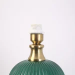 Lampă de masă verde 1xE27, design retro, Tamiza Light Prestige