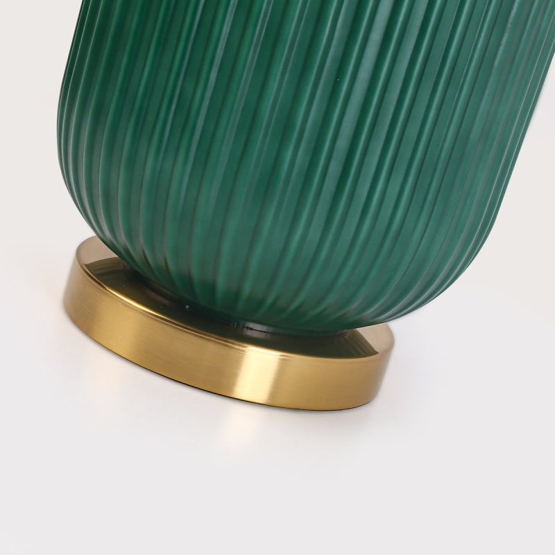 Lampă de masă verde 1xE27, design retro, Tamiza Light Prestige - imagine 9