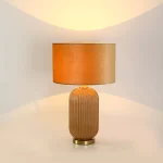 Lampă de masă aurie 1xE27, design retro, Tamiza Light Prestige