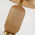 Lampă de masă aurie 1xE27, design retro, Tamiza Light Prestige