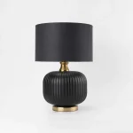 Lampă de masă neagră 1xE27, iluminat birou, Tamiza Light Prestige