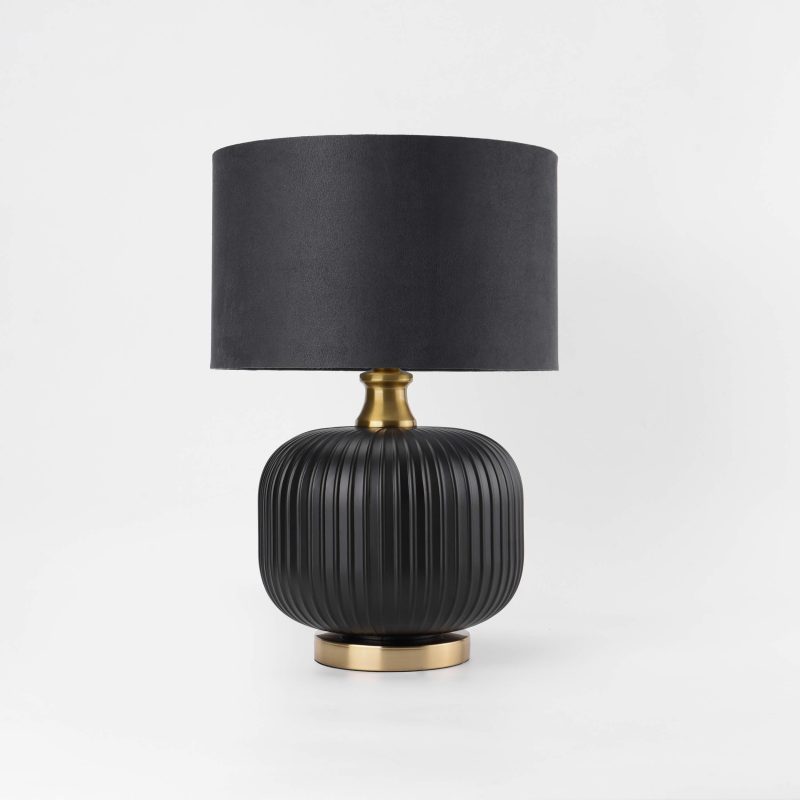 Lampă de masă neagră 1xE27, iluminat birou, Tamiza Light Prestige