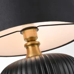 Lampă de masă neagră 1xE27, iluminat birou, Tamiza Light Prestige