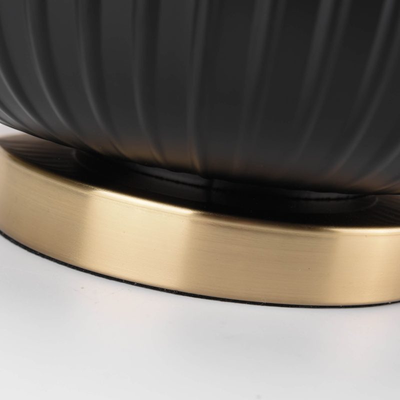Lampă de masă neagră 1xE27, iluminat birou, Tamiza Light Prestige