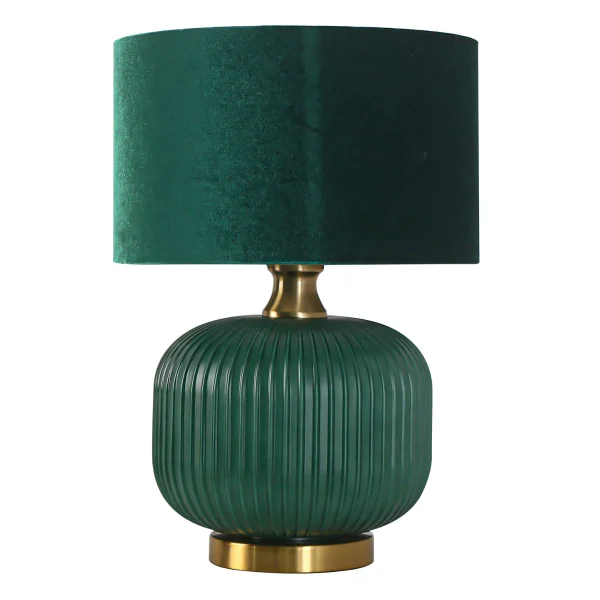 Lampă de masă verde 1xE27