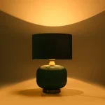 Lampă de masă verde 1xE27, iluminat birou, Tamiza Light Prestige