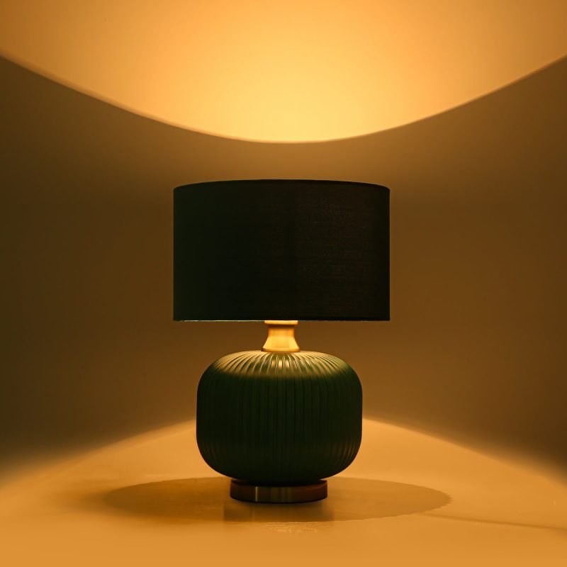 Lampă de masă verde 1xE27, iluminat birou, Tamiza Light Prestige - imagine 5