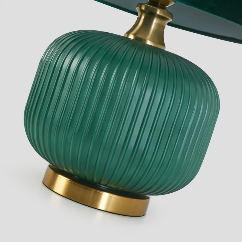 Lampă de masă verde 1xE27, iluminat birou, Tamiza Light Prestige - imagine 8