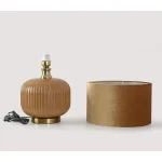 Lampă de masă aurie 1xE27, iluminat birou, Tamiza Light Prestige