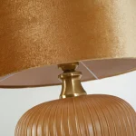 Lampă de masă aurie 1xE27, iluminat birou, Tamiza Light Prestige