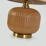Lampă de masă aurie 1xE27, iluminat birou, Tamiza Light Prestige