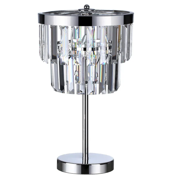 Lampă de masă Vetro argintie 1xE14 Light Prestige