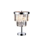 Lampă de masă Vetro argintie 1xE14 Light Prestige