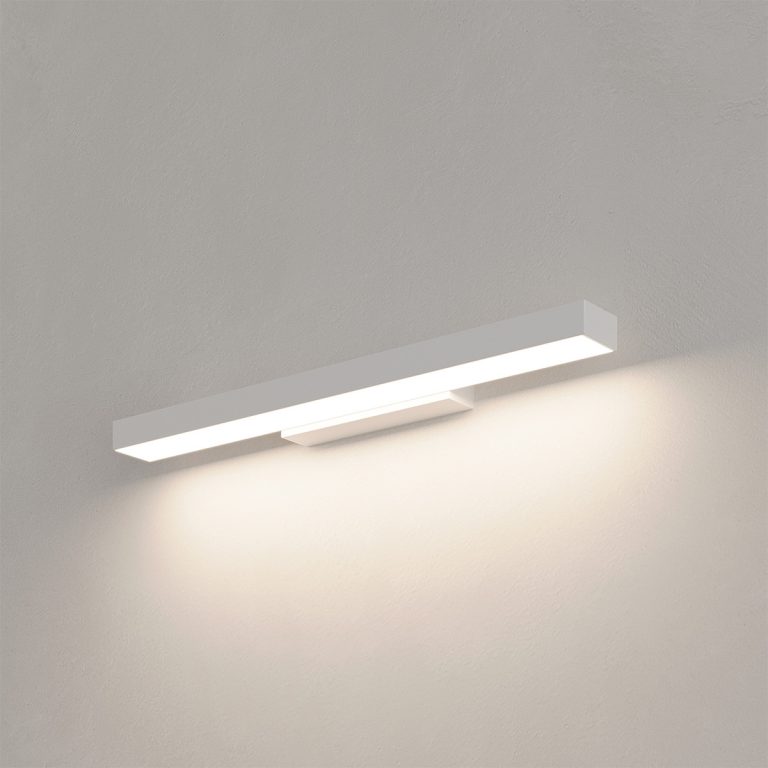 Aplica albă 42 cm IP44 LED CCT