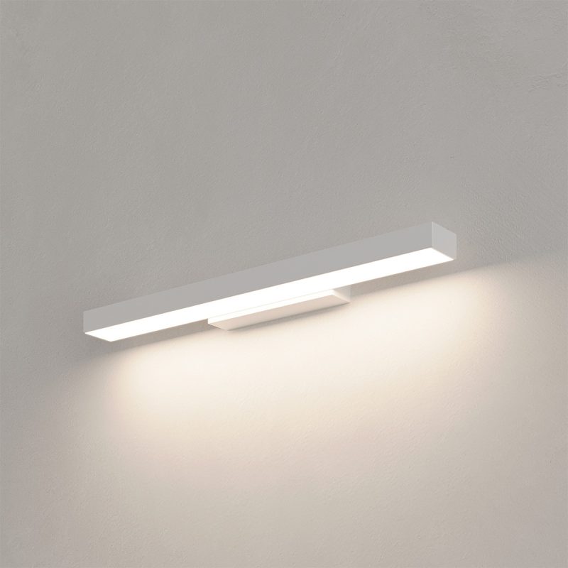 Aplica albă 42 cm IP44 LED CCT