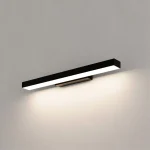 Aplica neagră 42 cm IP44 LED CCT, design slim, Aqua Light Prestige