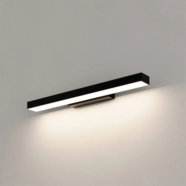 Aplica neagră 42 cm IP44 LED CCT
