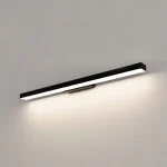 Aplica Aqua neagră 66,5 cm IP44 LED CCT, iluminat baie Light Prestige