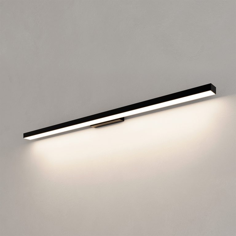 Aplica Aqua neagră 92 cm IP44 LED CCT