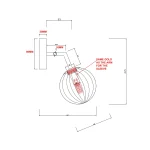Aplica aurie 1xG9, iluminat decorativ, Arette Light Prestige