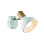 Aplică de perete Arezzo albă 1xE14, design clasic din metal și lemn, Light Prestige