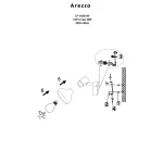 Aplică de perete Arezzo albă 1xE14, design clasic din metal și lemn, Light Prestige