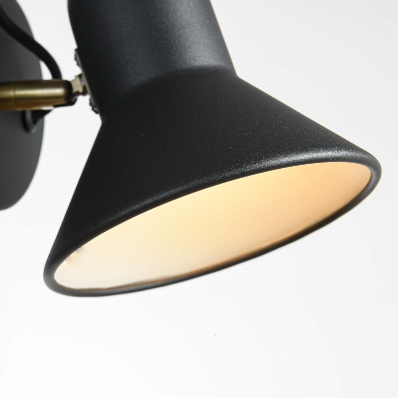 Aplică de perete Astama, negru, E27, Light Prestige