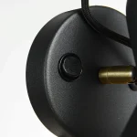 Aplică de perete Astama, negru, E27, Light Prestige