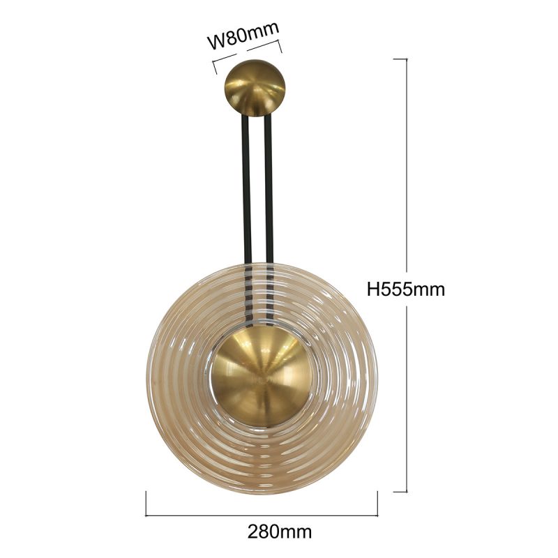 Aplica LED CCT, chihlimbar, stil elegant, Bell Light Prestige - imagine 5