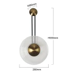 Aplica LED CCT, transparentă, stil elegant, Bell Light Prestige