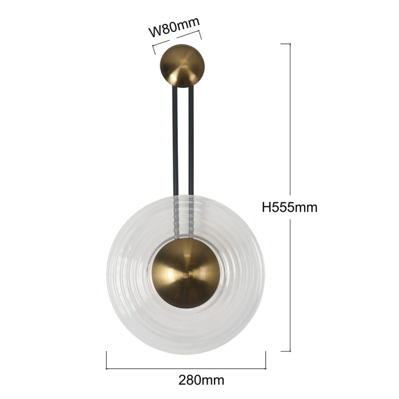 Aplica LED CCT, transparentă, stil elegant, Bell Light Prestige