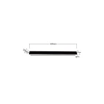 Aplica neagră 60 cm IP54 LED CCT, iluminat exterior, Bodo Light Prestige