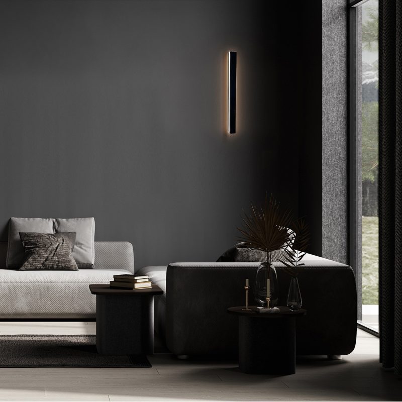 Aplica neagră 40 cm IP54 LED CCT, iluminat exterior, Bodo Light Prestige - imagine 4