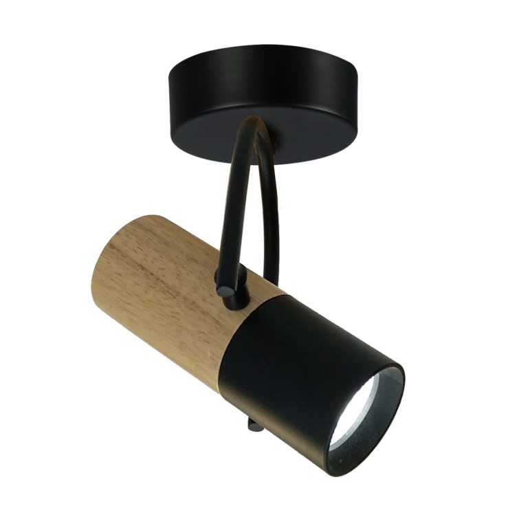 Aplica lemn-negru 1xGU10