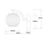 Aplica aurie LED CCT, design sofisticat, Brillant Light Prestige