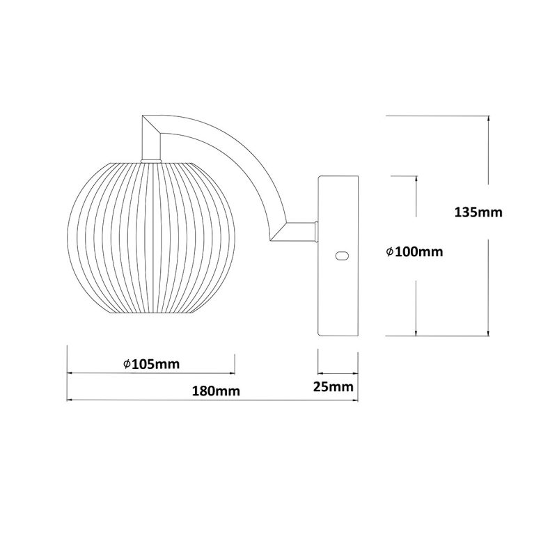 Aplica aurie LED CCT, design sofisticat, Brillant Light Prestige