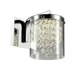 Aplica perete, crom, sticlă transparentă, LED, Cantos Light Prestige