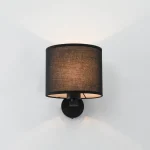 Aplica neagră 1xE27, montaj perete, Cecina Light Prestige