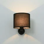 Aplica neagră 1xE27, montaj perete, Cecina Light Prestige