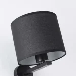 Aplica neagră 1xE27, montaj perete, Cecina Light Prestige