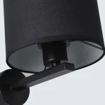 Aplica neagră 1xE27, montaj perete, Cecina Light Prestige