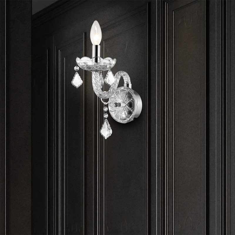 Aplica Cristallo argintie 1xE14 Light Prestige