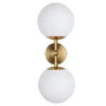 Aplica de perete aurie, aplica decorativă E14, 2 becuri, Light Prestige LP-002/2W
