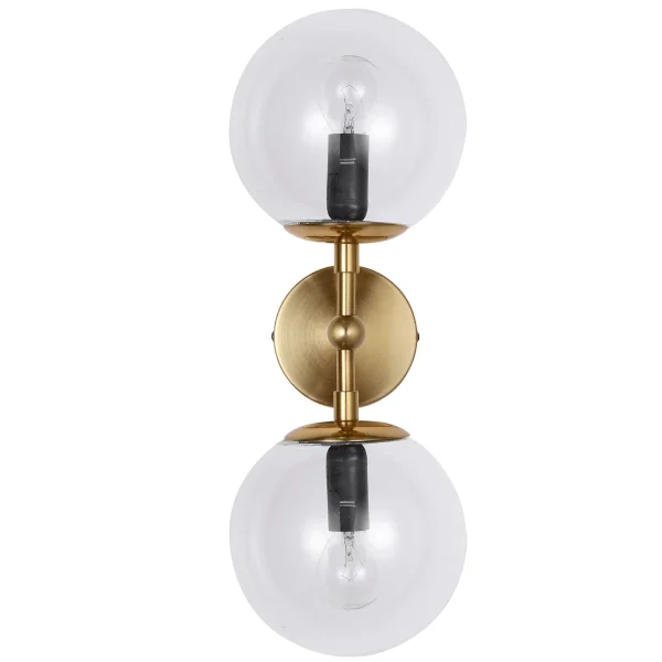 Aplica Dorado auriu-transparentă 2xE14 Light Prestige