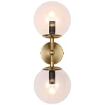 Aplica Dorado auriu-transparentă 2xE14 Light Prestige
