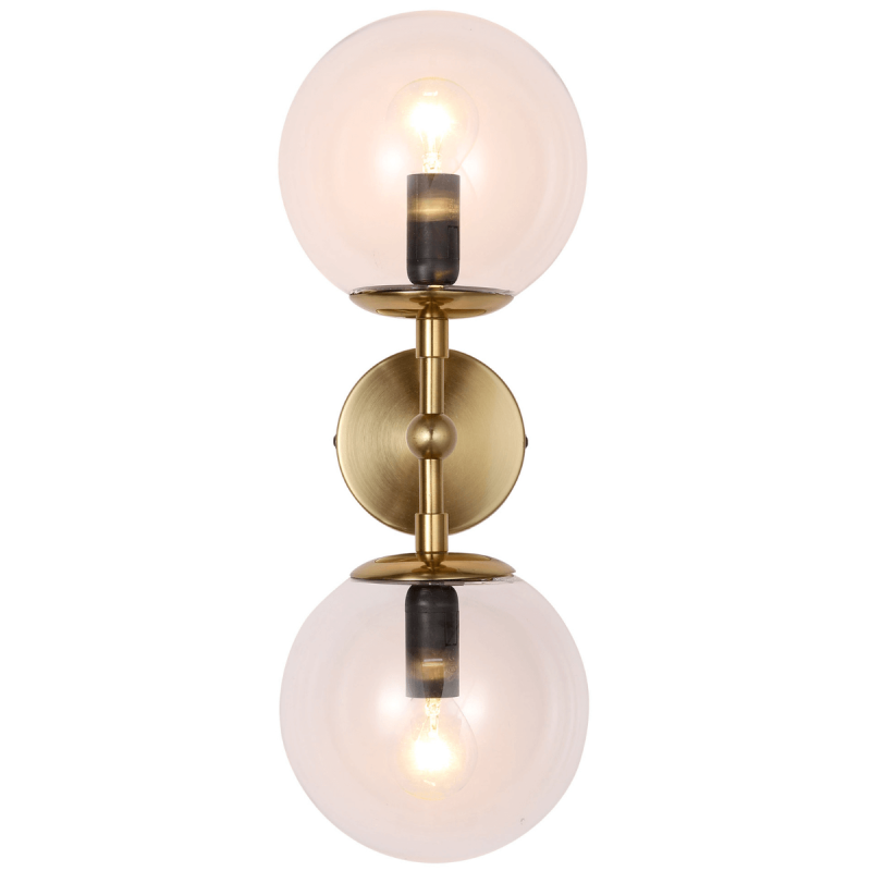 Aplica Dorado auriu-transparentă 2xE14 Light Prestige - imagine 2