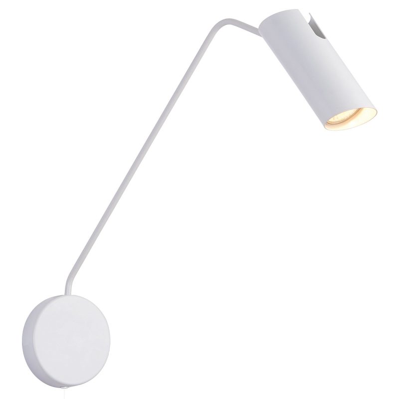 Aplica cu braț Futuro albă 1xGU10 Light Prestige