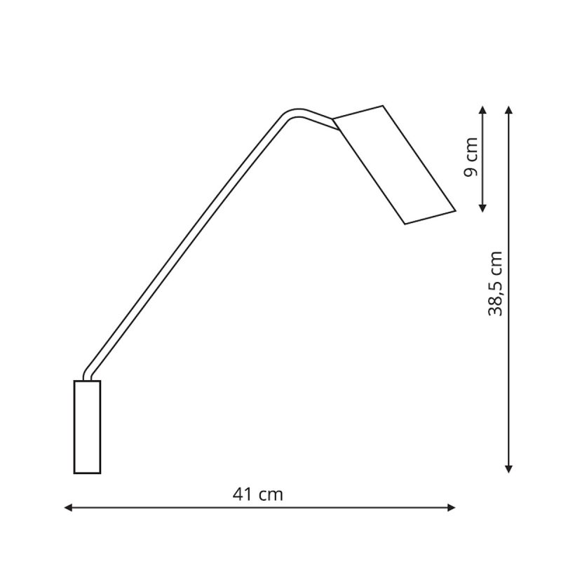 Aplica cu braț Futuro albă 1xGU10 Light Prestige