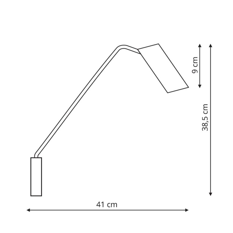 Aplica cu braț flexibil negru-aurie 1xGU10, design modern, Futuro Light Prestige